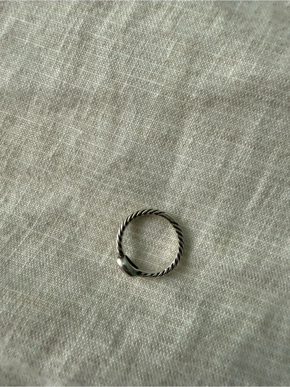 David Yurman Petite Pavé Oval Diamond Ring in Sterling Silver
